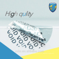 Adesivos de segurança para produtos vendidos com qualidade com excelente função